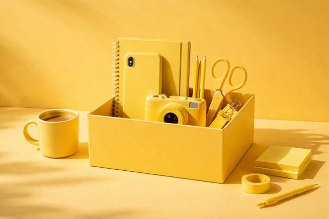 box of yellow