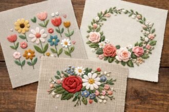 flower embroidery pattern