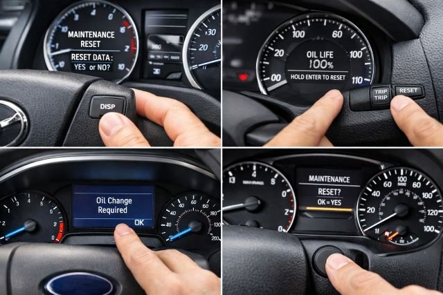 how to reset oil light