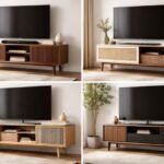 mid century modern tv stand