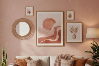 pink wall art