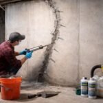 crack in basement wall