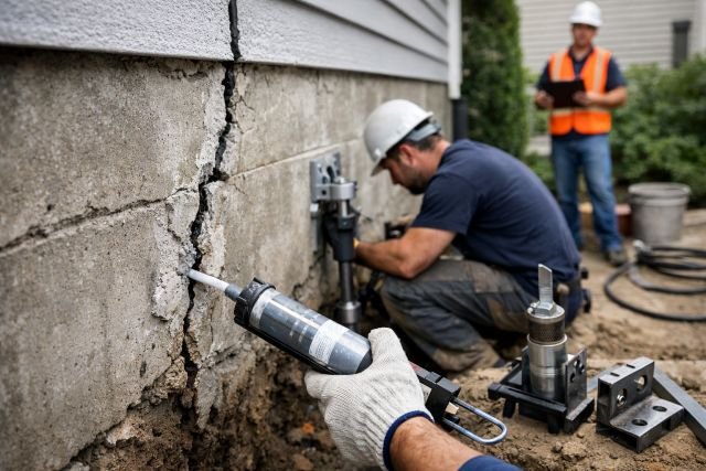 foundation crack repair