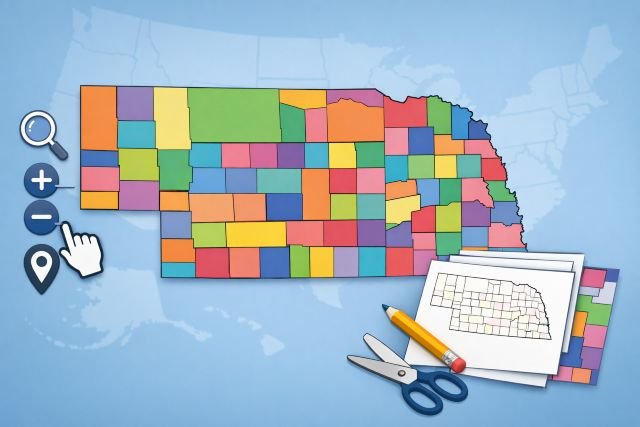 nebraska county map