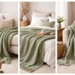 sage green throw