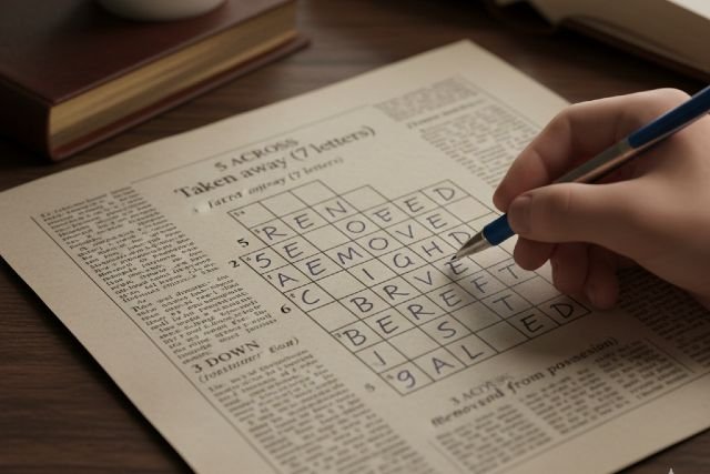 taken away crossword